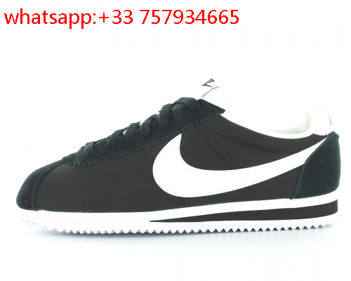 nike cortez femme noir et blanche