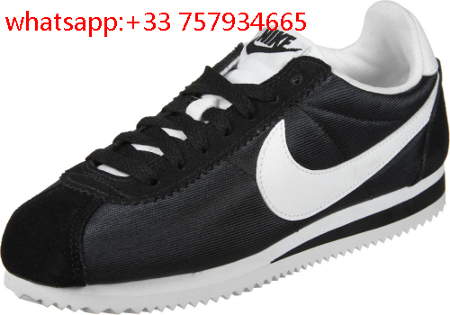 nike cortez femme noir et blanche