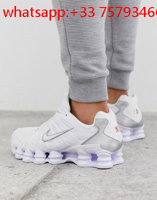 nike shox femme blanche